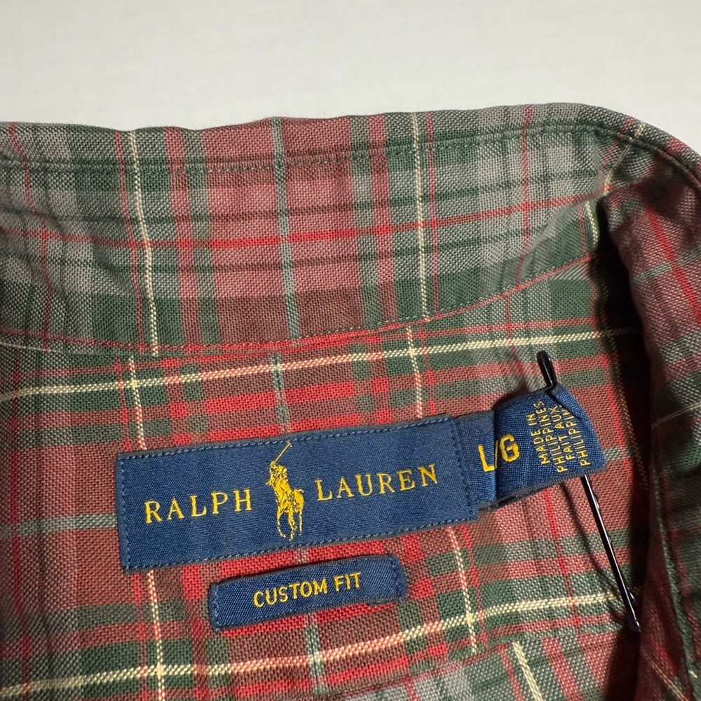 Ralph Lauren Red and Green Checkered Shirt